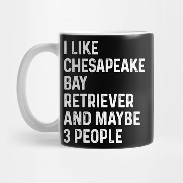 I Like Chesapeake Bay Retriever And Maybe 3 People by HeroGifts